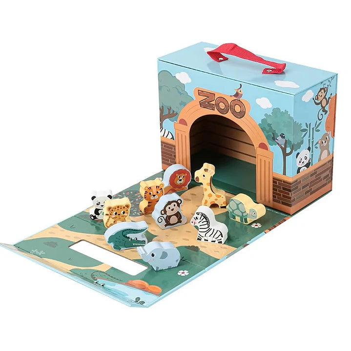 Maletín Zoológico de Madera